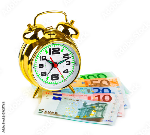 Alarm clock and money