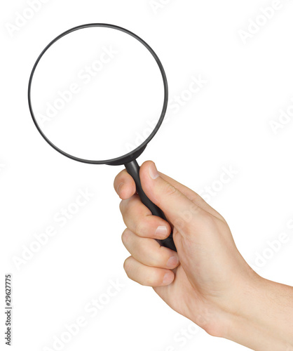 Magnifying glass in hand © Nikolai Sorokin