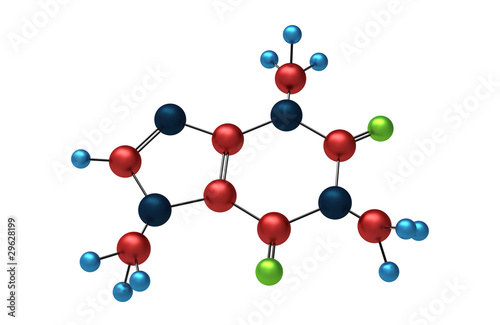 Molecule of Caffeine