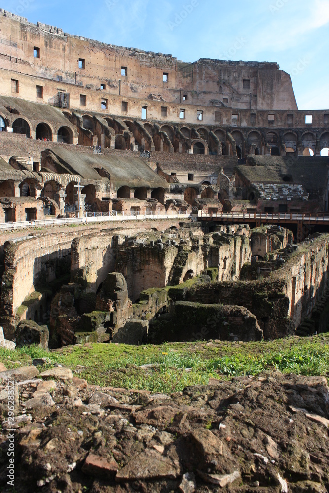 inner view of Colosseum in Rome