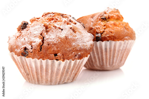 cupcakes on white background