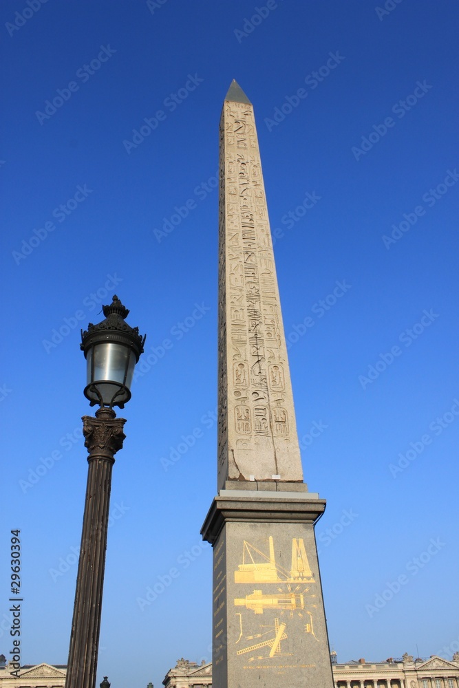 Obélisque de Louxor, place de la Concorde à Paris 