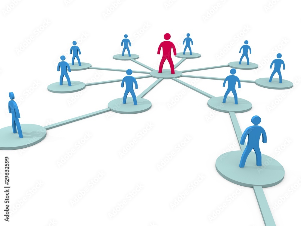 Social Network symbolyzed by simple figures Social Network symbolyzed by simple figures