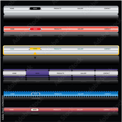 web navigation templates