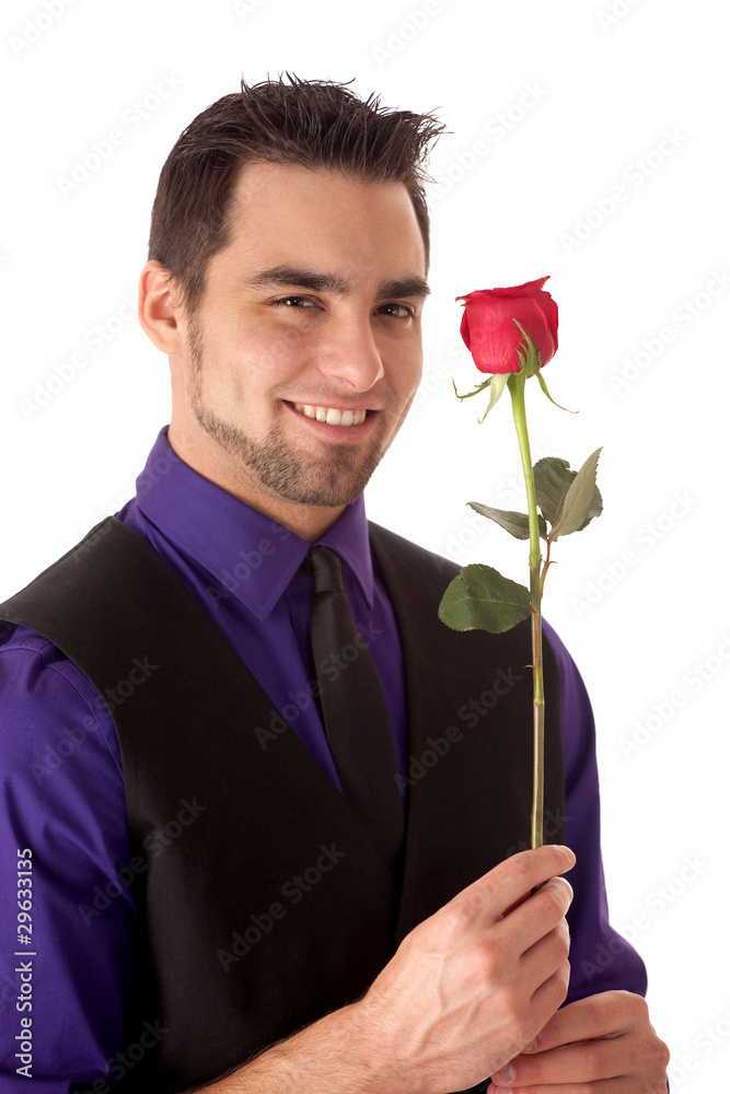 Man with Rose