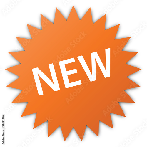 Label, New, Orange, Sticker icon