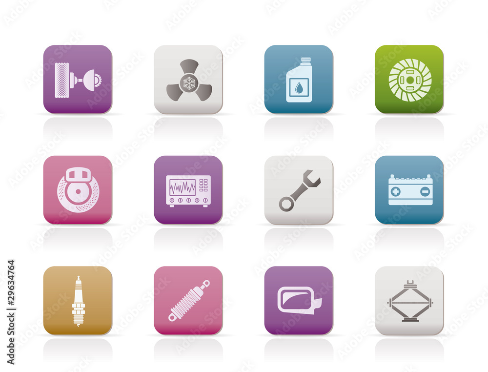 Car Parts and Services icons - Vector Icon Set Car Parts and Services icons - Vector Icon Set
