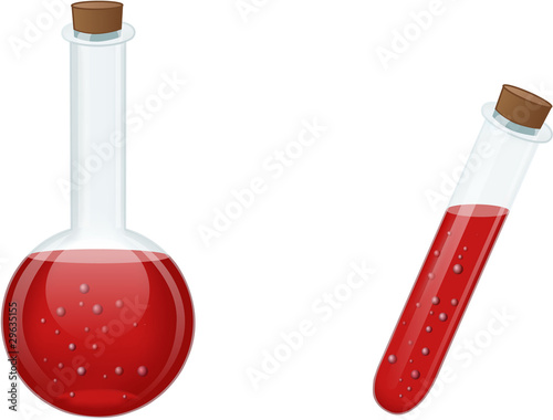 Laboratory flask and vial
