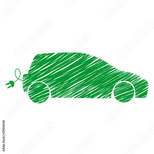 Silhouette voiture écologique