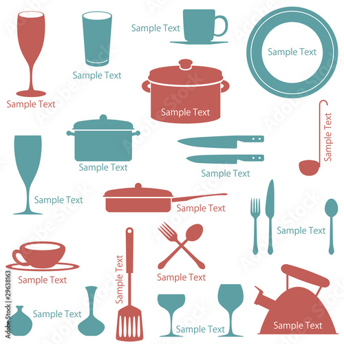 Tableware Icons Set