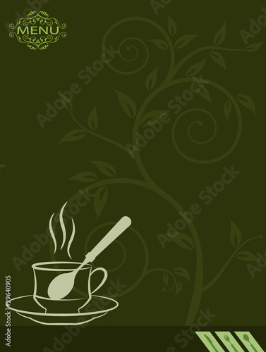 Coffee menu card