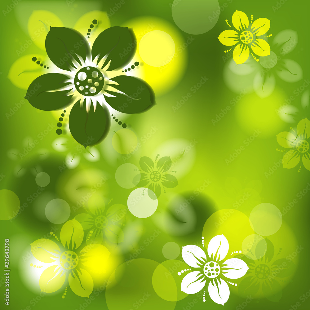 Floral abstract background, vector, eps10 Floral abstract background, vector, eps10