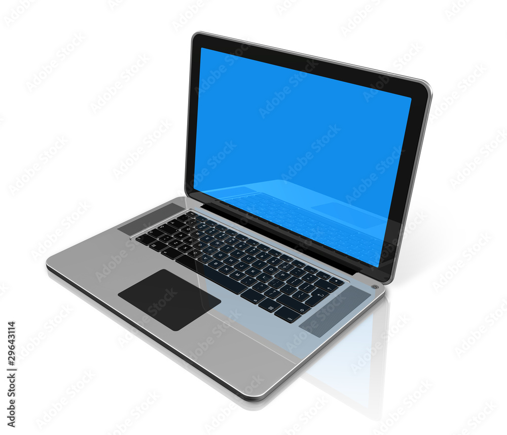 Laptop computer isolated on white Laptop computer isolated on white