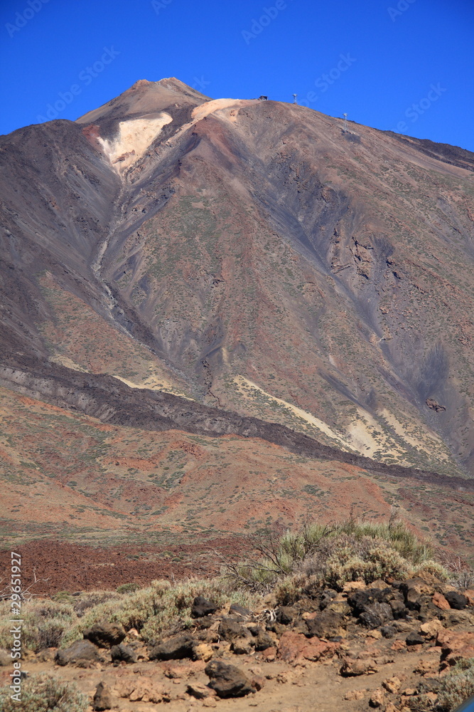 Teide a volcanic mountain in the Canary Islands on Tenerife Teide a volcanic mountain in the Canary Islands on Tenerife