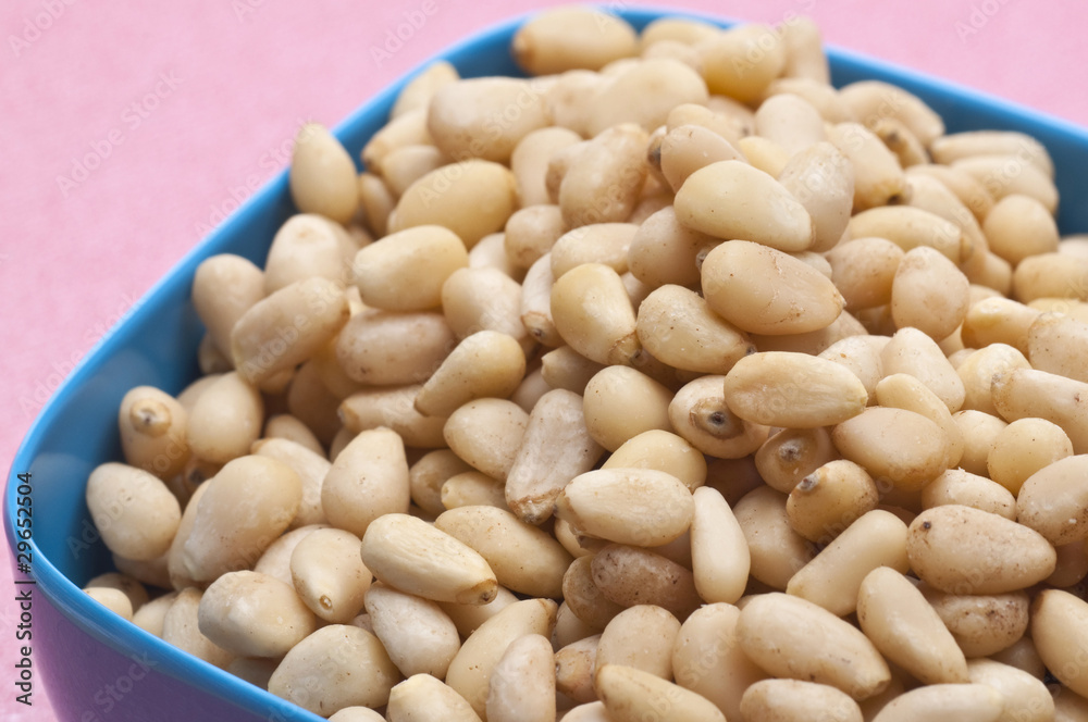 Pine Nut Seeds in a Bowl
