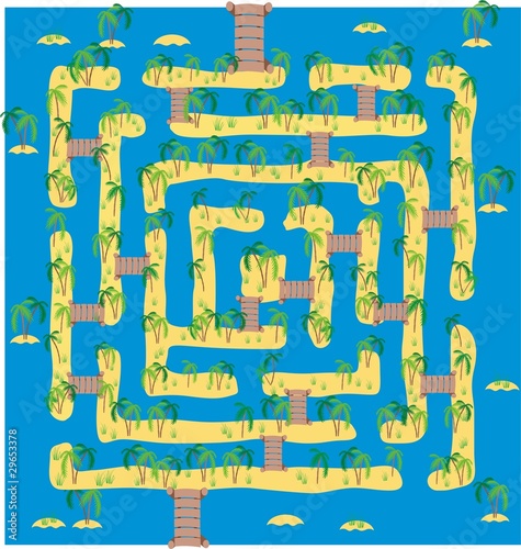 tropical island maze