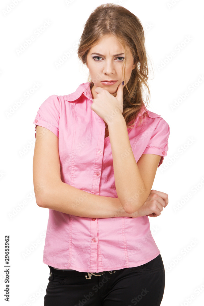 Pretty severe young woman Pretty severe young woman