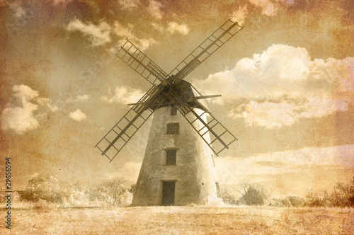 Grungy windmill