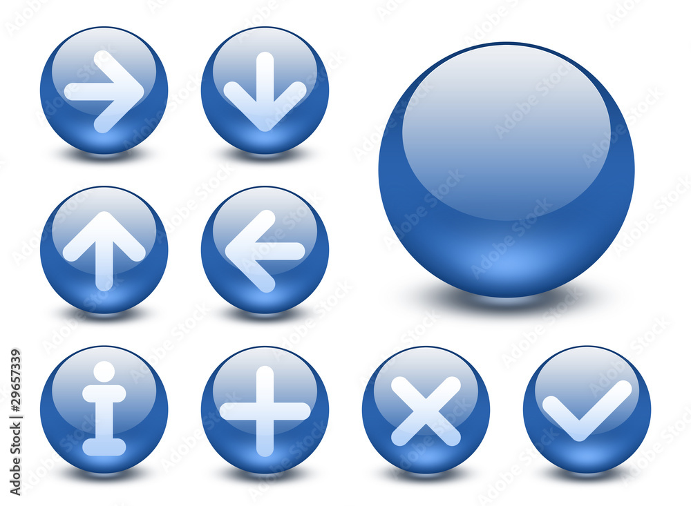 A set of web buttons A set of web buttons