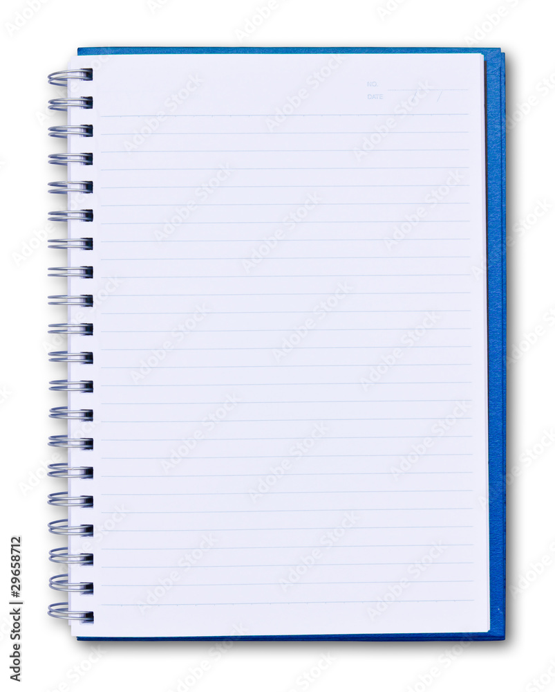blue notebook isolated blue notebook isolated