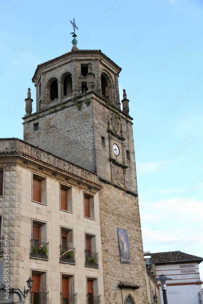 The clock tower   Ubeda Andalusia Spain