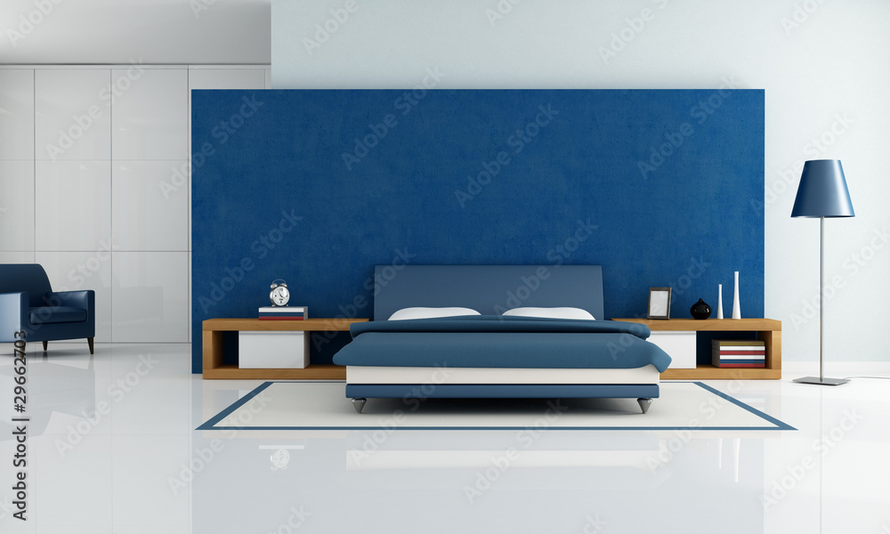 blue modern bedroom blue modern bedroom
