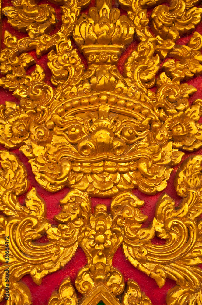 Thai art in the temple