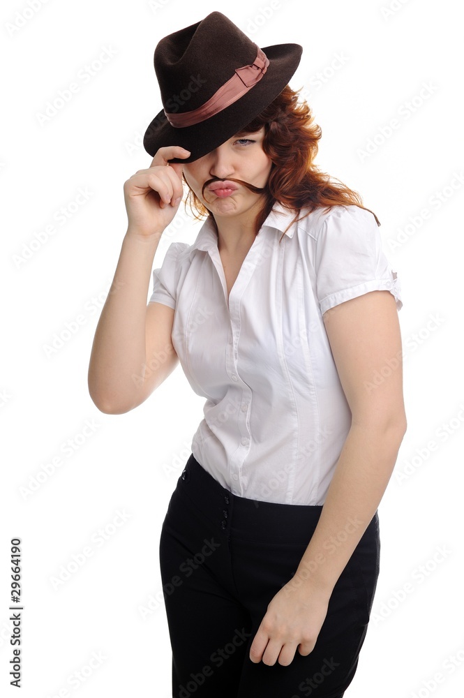 girl with moustaches girl with moustaches