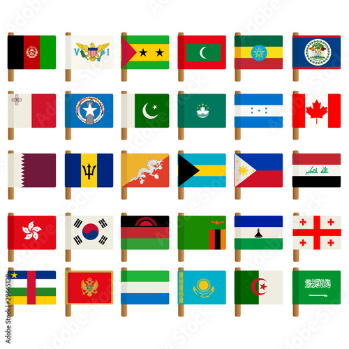 World flag icons set 3