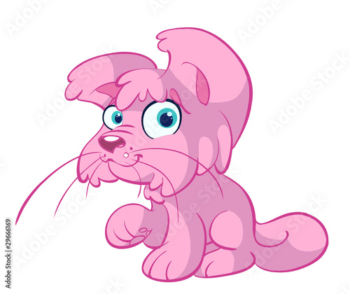 cute pink cat