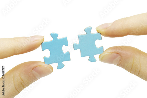puzzle in hands