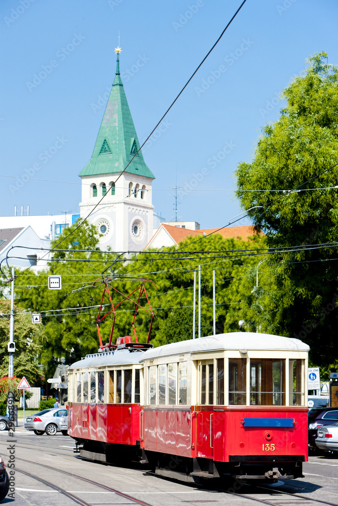 old tram in Bratislava, Slovakia