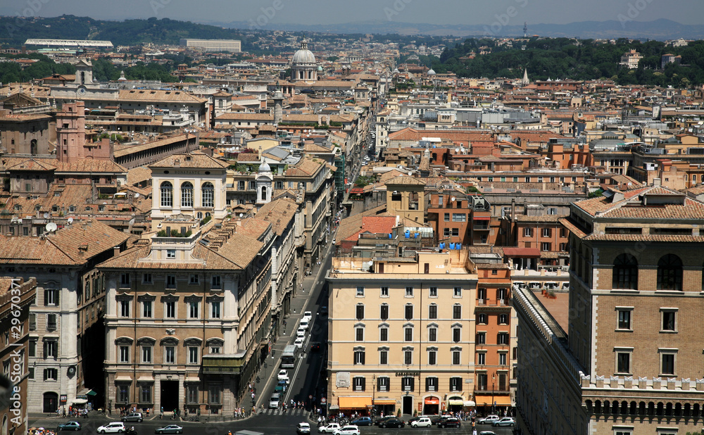 General view of Rome, Italy