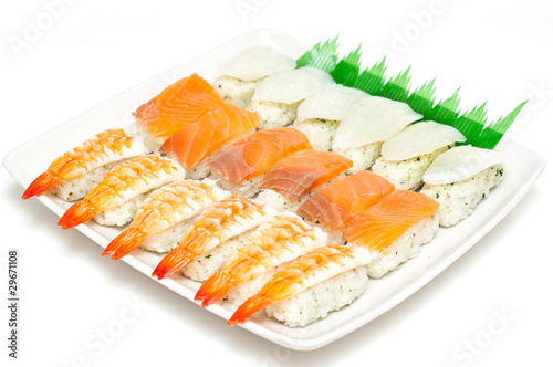 Japanese sushi, traditional japanese food.