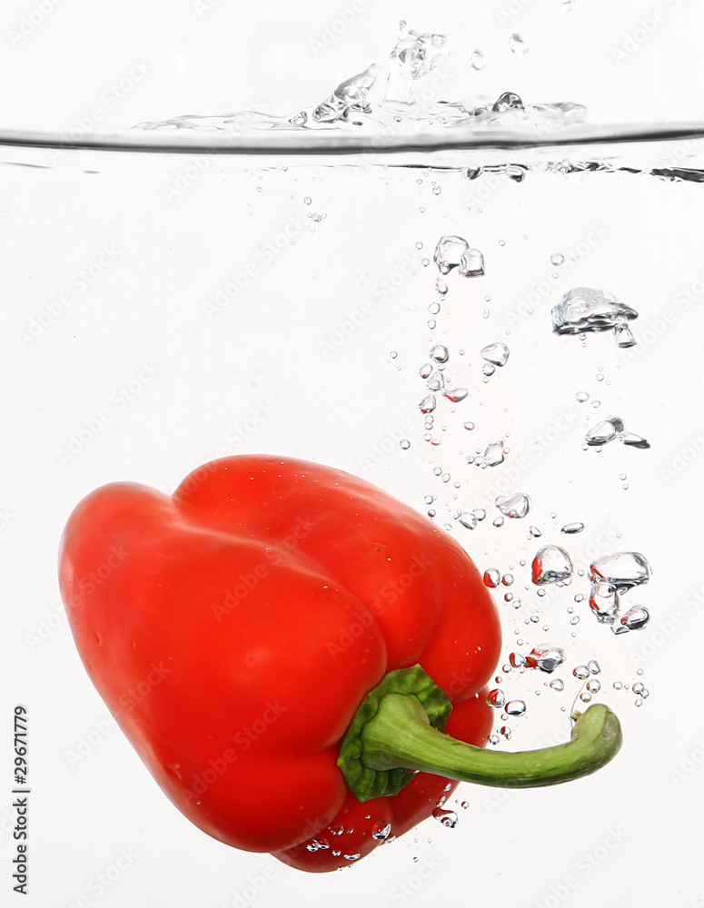 Paprika in Rot