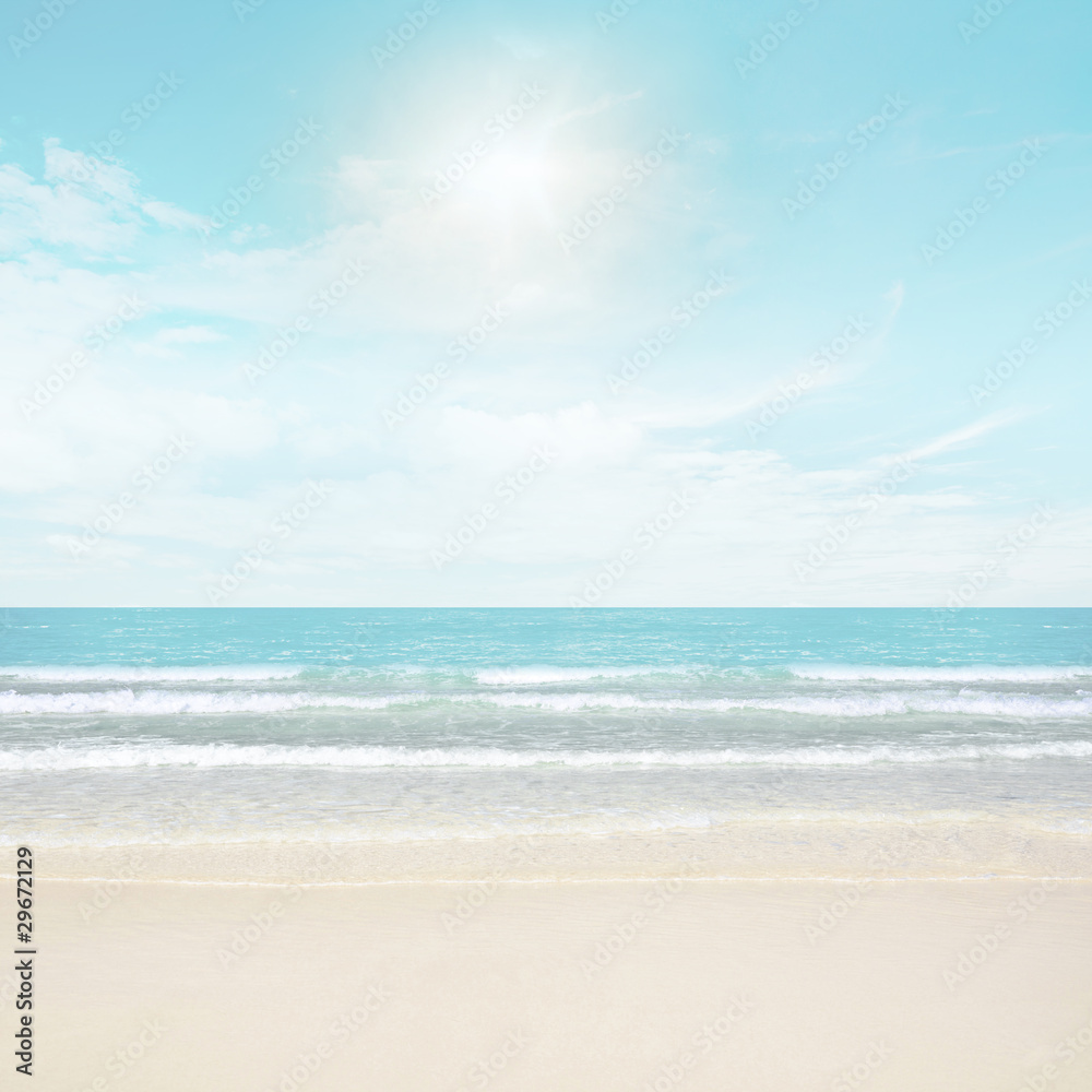 Fototapeta premium Sun and island beach