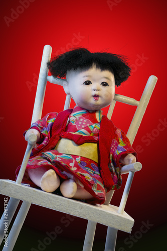 Antique Japanese Ichimatsu Doll photo