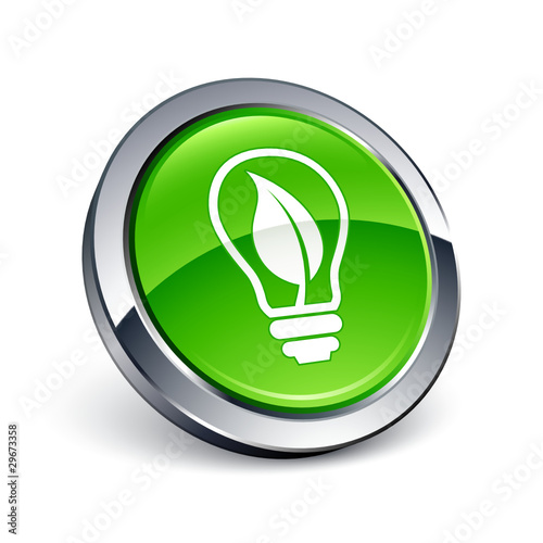 icône bouton internet ampoule écologie