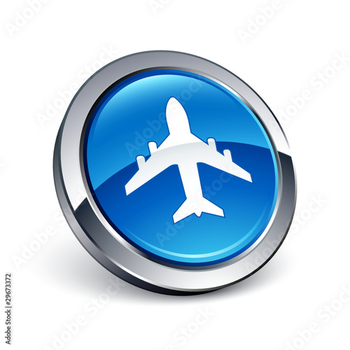 icône bouton internet avion
