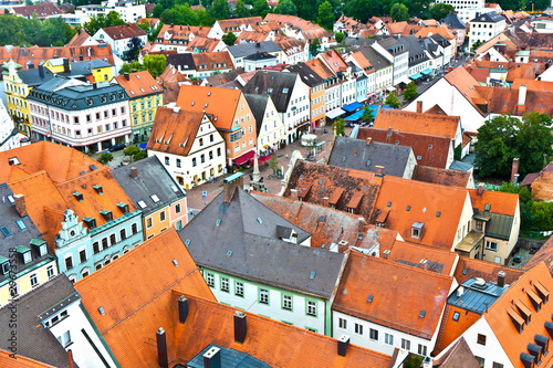 medieval village of Freising in Bavaria