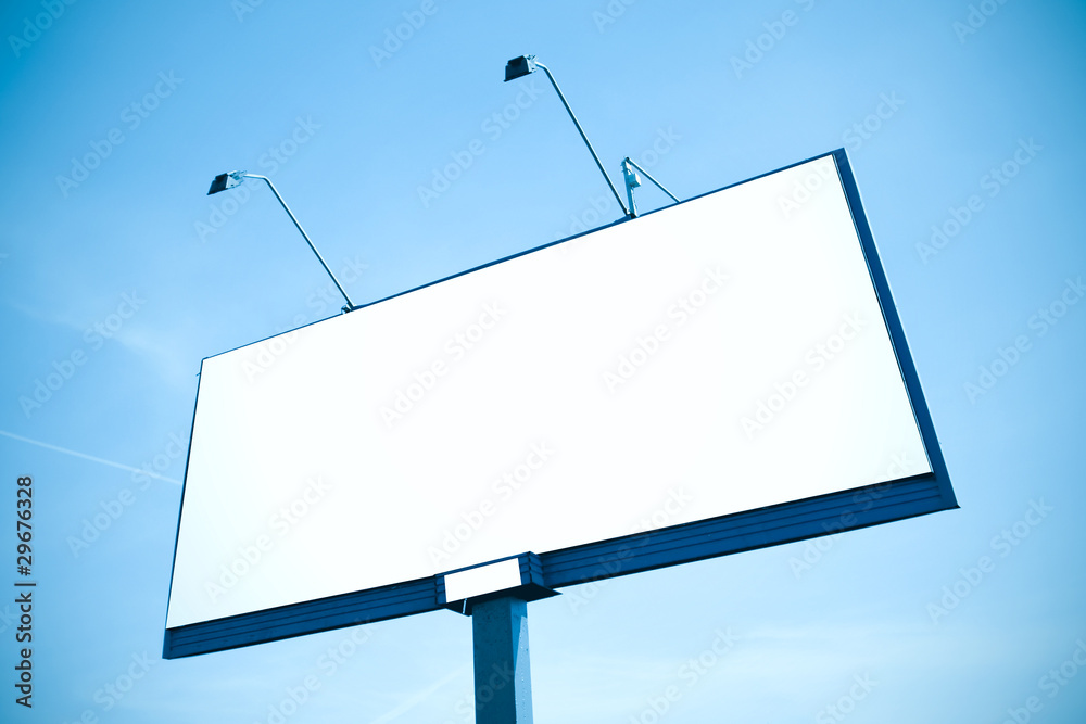 Huge billboard with clear space