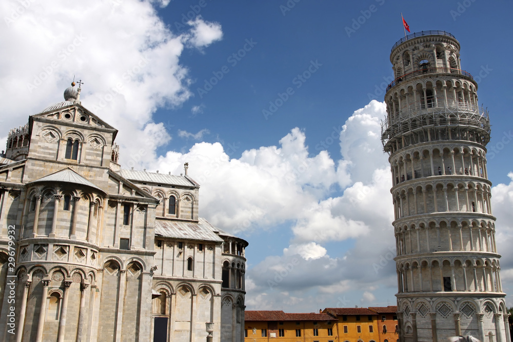 Duomo Cathedral and Leaning tower in Pisa