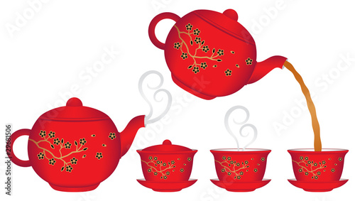 Chinese Teapot and Teacup Collection