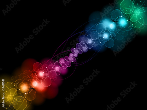 abstract bokeh lights background