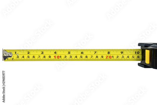 Construction Measuring Tape Isolated on White