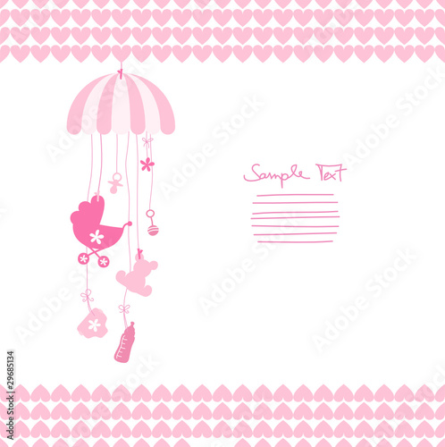 Mobile Symbols Baby Border Girl