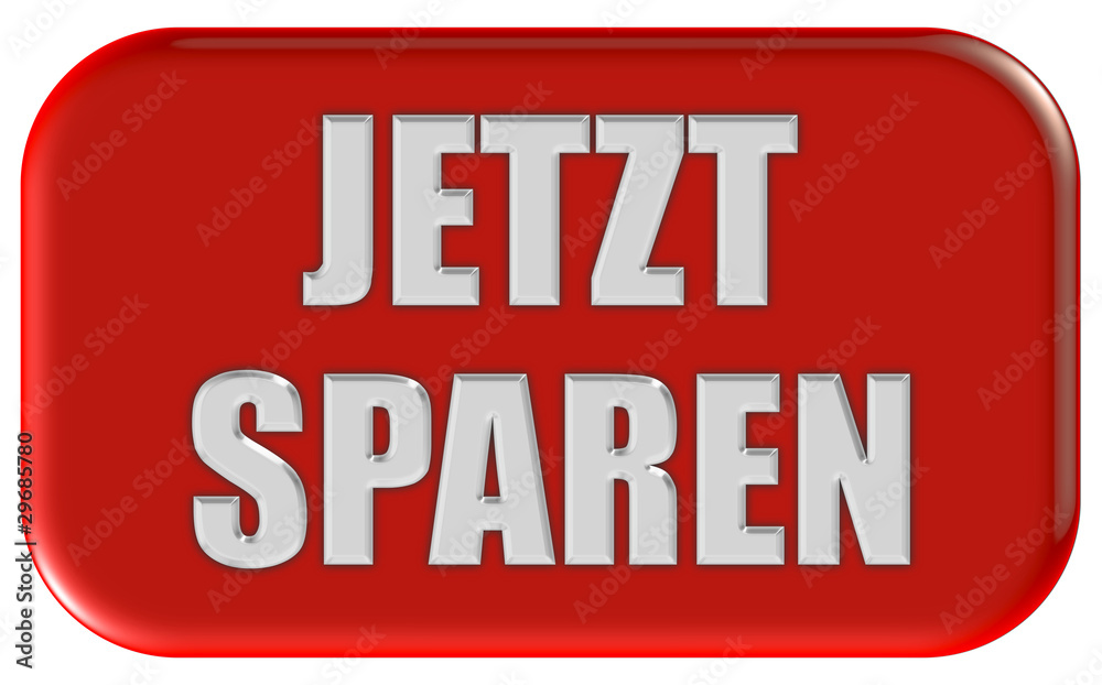 Button rot Ecken rund JETZT SPAREN Button rot Ecken rund JETZT SPAREN