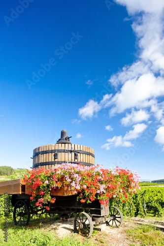 Photo winepress near Pommard, Burgundy, France