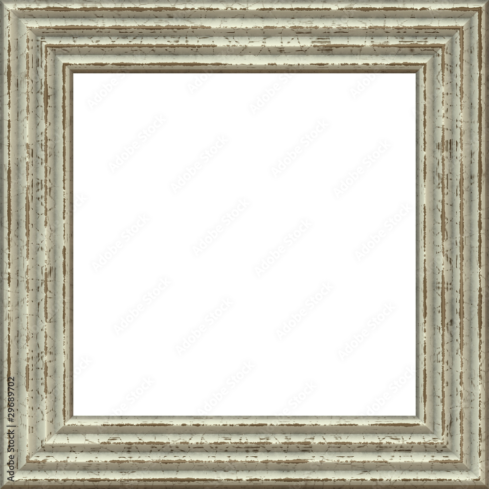 Cornice quadrata isolata su sfondo bianco Stock Illustration