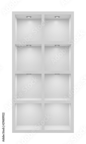 Wallpaper Mural Empty white rack Torontodigital.ca